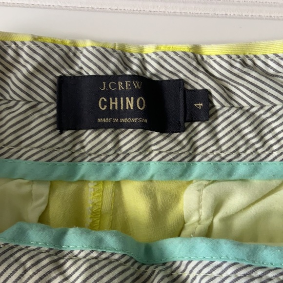 J. Crew Lime Green Chino Shorts Size 4 - Picture 4 of 5